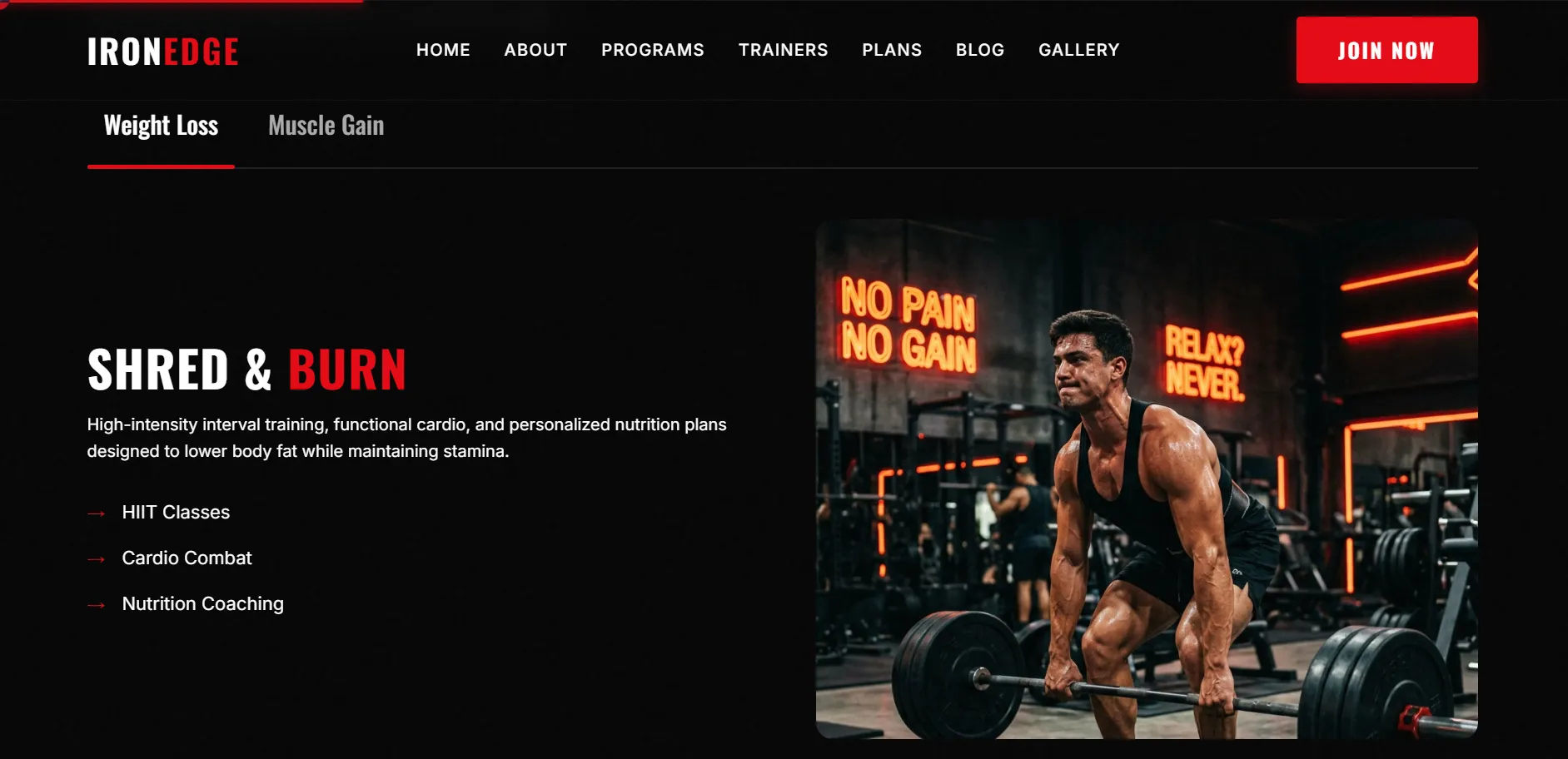 Iron Edge Gym screenshot 1